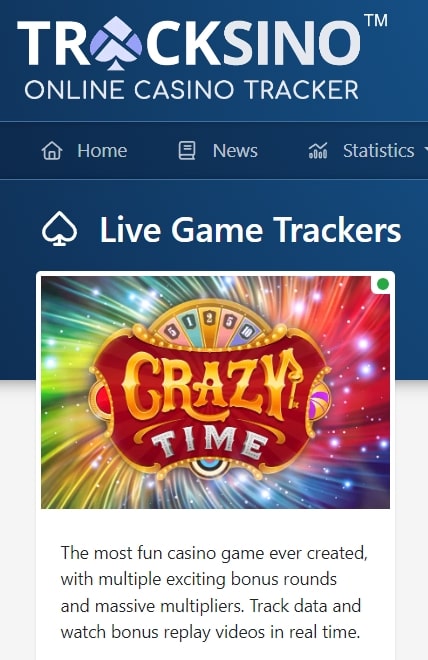 Crazy Time na żywo z kołem i statystykami